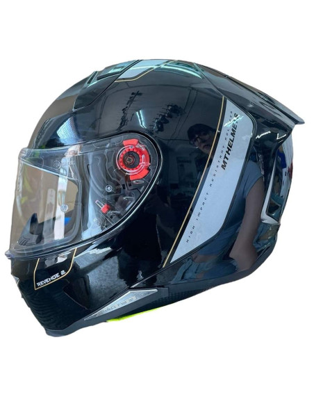 MT HELMETS CASCO OUTLET REVENGE 2 NEGRO BRILLO CASCO DE EXPOSICIÓN 22.05 TALLA XXL