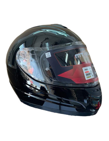 MT HELMETS CASCO Exposición INFANTIL OUTLET Negro Brillo Talla S