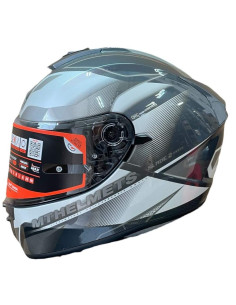 MT HELMETS Casco Exposición OUTLET MT BLADE Negro y Gris Talla M