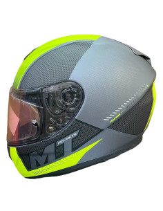 MT HELMETS Casco Exposición OUTLET RAPIDE Negro Flúor Talla XL