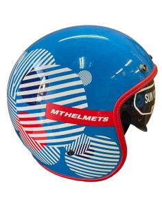 MT HELMETS Casco Exposición OUTLET LEMANS Azul Talla M 2