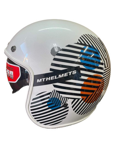MT HELMETS Casco Exposición OUTLET LEMANS Blanco Talla M