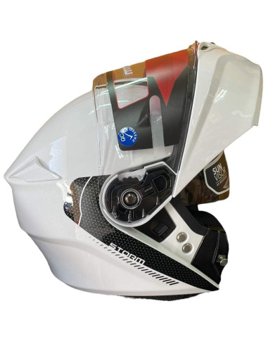 MT HELMETS Casco Exposición OUTLET ATOM Blanco Talla XS