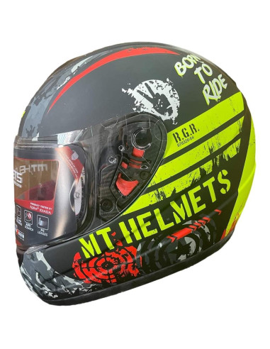 MT HELMETS Casco Exposición OUTLET ATOM Titanio Talla XS