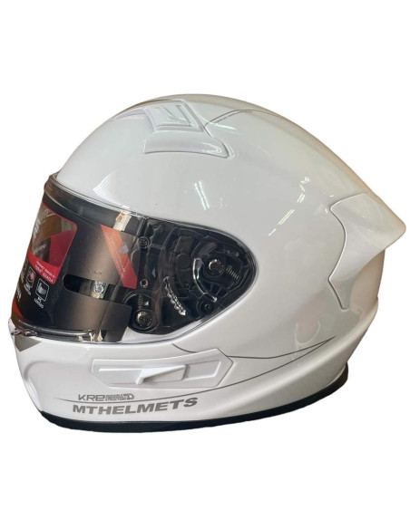 MT HELMETS Casco Exposición OUTLET KRE Blanco Brillo Talla XS