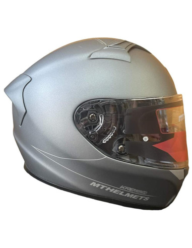 MT HELMETS Casco Exposición OUTLET KRE Gris Mate Talla XXL
