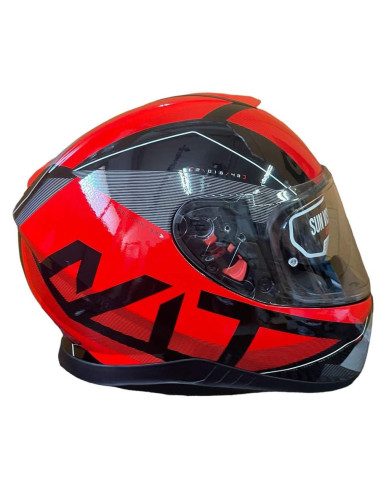 MT HELMETS Casco Exposición OUTLET THUNDER 2 XERTE Rojo Talla L