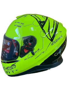 MT HELMETS Casco Exposición OUTLET THUNDER 3 Negro y Amarillo Flúor Talla XXL