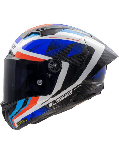 LS2 HELMETS Casco Integral THUNDER GP AERO RAUTE Azul y Rojo FF805  ECE 22.06 HOMOLOGACIÓN