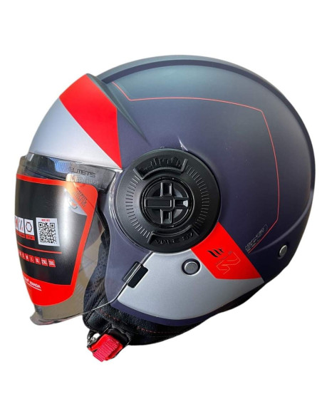 MT HELMETS Casco Exposición OUTLET Viale Azul Rojo y Blanco Talla S