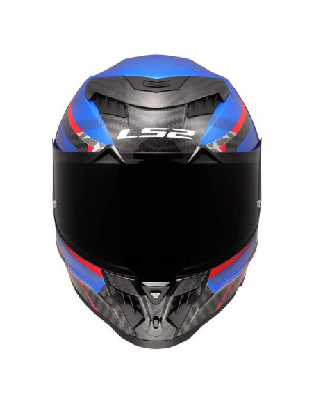 LS2 HELMETS Casco Integral FF807 DRAGON TRAZ BLUE RED CARBON ECE 22.06 HOMOLOGACIÓN