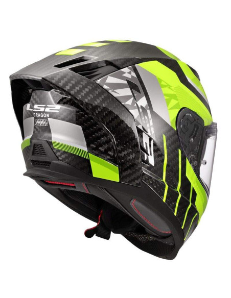LS2 HELMETS Casco Integral FF807 DRAGON TRAX H-VIS YELLOW ECE 22.06 HOMOLOGACIÓN