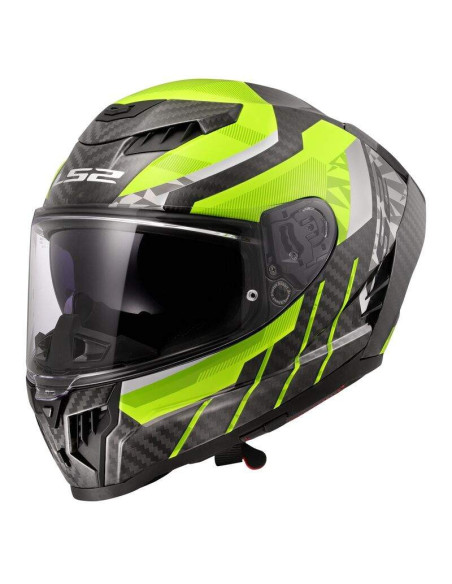 LS2 HELMETS Casco Integral FF807 DRAGON TRAX H-VIS YELLOW ECE 22.06 HOMOLOGACIÓN