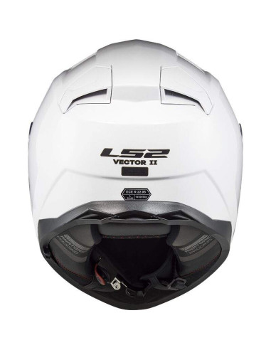 LS2 HELMETS Casco Integral FF811 VECTOR II SOLID WHITE-06 ECE 22.06 HOMOLOGACIÓN