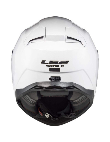 LS2 HELMETS Casco Integral FF811 VECTOR II SOLID WHITE-06 ECE 22.06 HOMOLOGACIÓN