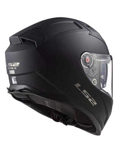 LS2 HELMETS Casco Integral FF811 VECTOR II SOLID MATT BLACK-06 INTERCOM. 4X UCS ECE 22.06 HOMOLOGACIÓN