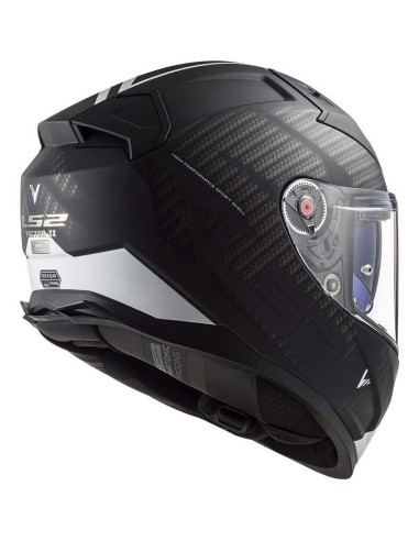 LS2 HELMETS Casco Integral FF811 VECTOR II SPLITTER BLACK-WHITE ECE 22.06 HOMOLOGACIÓN