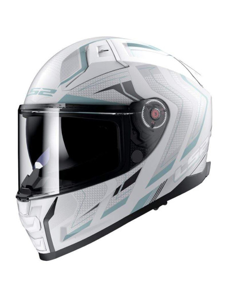 LS2 HELMETS Casco Integral FF811 VECTOR II ALIZER M. WHITE SILVER CE 22.06 HOMOLOGACIÓN