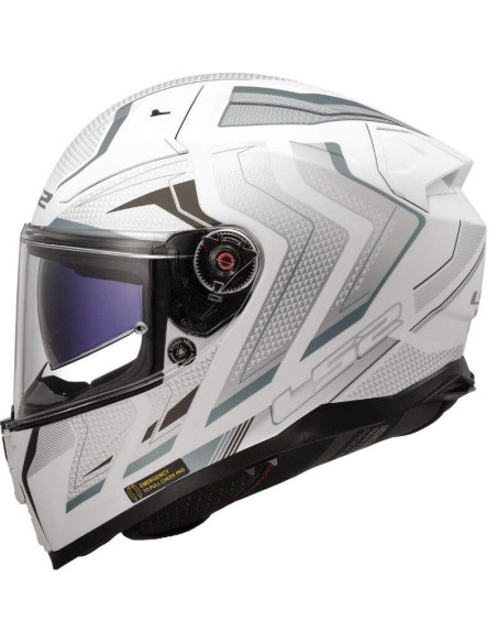 LS2 HELMETS Casco Integral FF811 VECTOR II ALIZER M. WHITE SILVER CE 22.06 HOMOLOGACIÓN