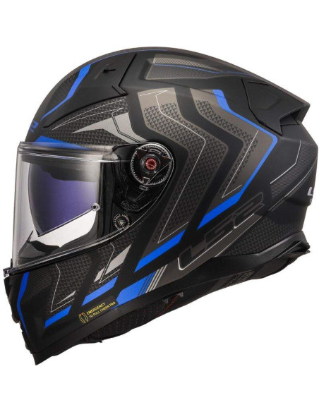 LS2 HELMETS Casco Integral FF811 VECTOR II ALIZER M.BLACK BLUE CE 22.06 HOMOLOGACIÓN