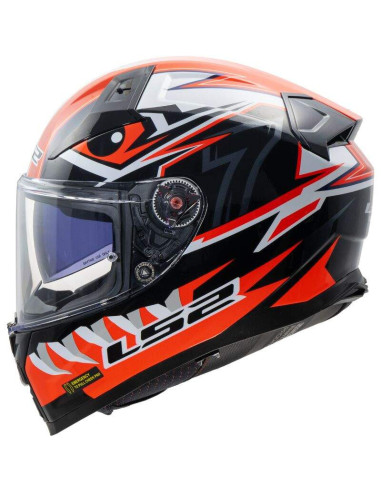 LS2 HELMETS Casco Integral VECTOR II BUNTRI BLACK RED-06
