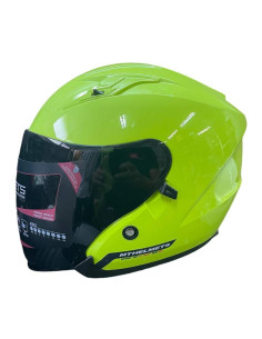 MT HELMETS Casco Exposición OUTLET SPORT JET Verde Flúor Talla XS