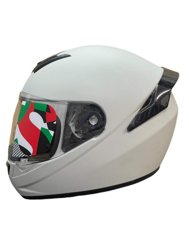 SHIRO HELMETS Casco Exposición OUTLET SH-850 Monocolor Blanco Talla XL