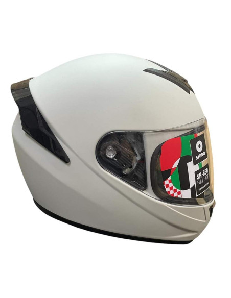 SHIRO HELMETS Casco Exposición OUTLET SH-850 Monocolor Blanco Talla XL