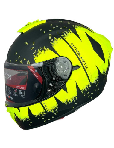 LS2 HELMETS Casco OUTLET Exposición BLADE 2 Negro Mate y Amarillo Talla L