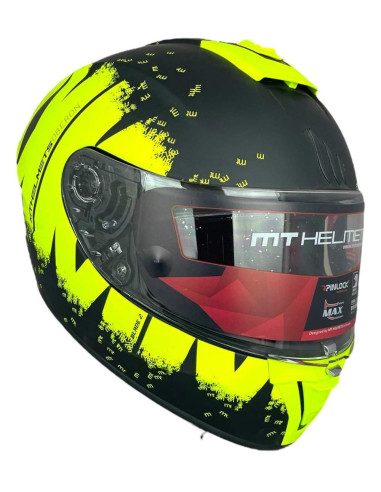 LS2 HELMETS Casco OUTLET Exposición BLADE 2 Negro Mate y Amarillo Talla L