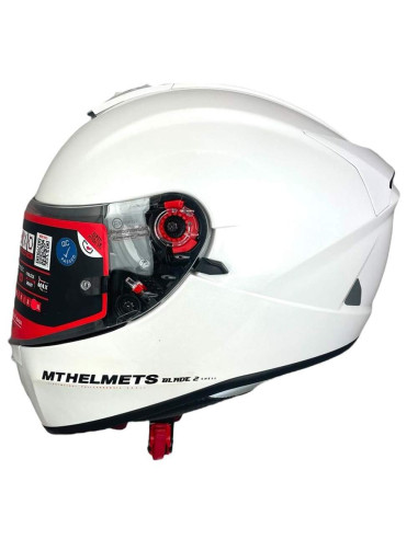 MT HELMETS Casco OUTLET Exposición BLADE 2 Blanco Talla 2XL