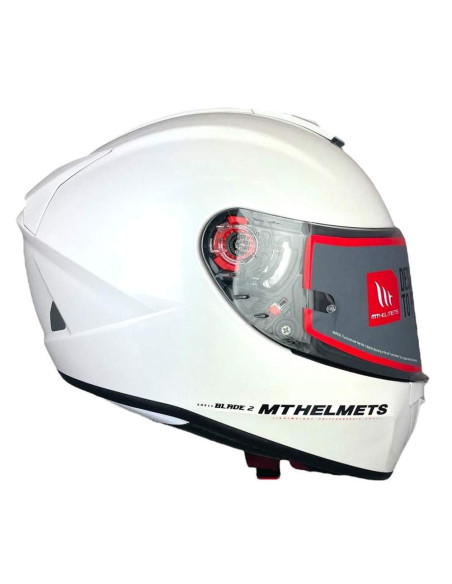 MT HELMETS Casco OUTLET Exposición BLADE 2 Blanco Talla 2XL