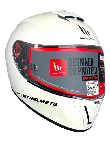 MT HELMETS Casco OUTLET Exposición BLADE 2 Blanco Talla 2XL