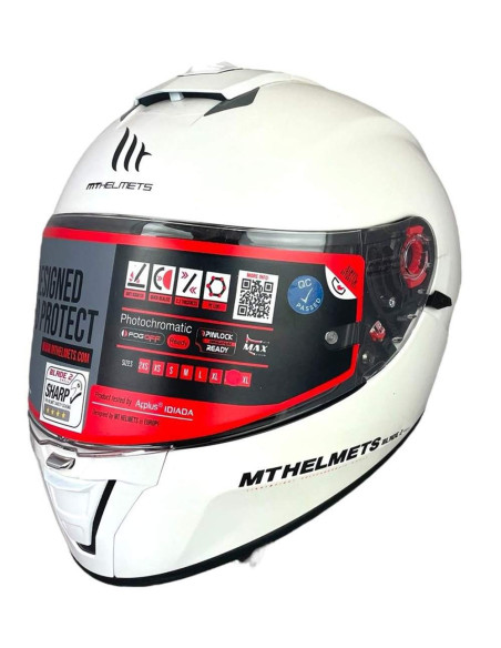 MT HELMETS Casco OUTLET Exposición BLADE 2 Blanco Talla 2XL