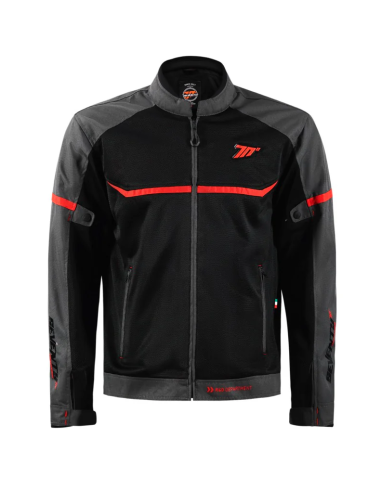 MT HELMETS Chaqueta SD-JR30.1 MOJAVE Verano RACING HOMBRE Negra y Roja