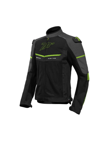 CHAQUETA THUNDER HOMBRE NEGRO/GRIS/AMARILLO FLUOR