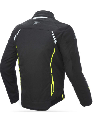 CHAQUETA SEVENTY DEGREES SD-JR65 TOURING NEGRA Y AMARILLO FLÚOR OUTLET
