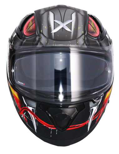 MT HELMETS Casco Integral AXOR APEX VENOMOUS DV Negro Mate Gris