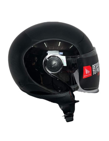 MT HELMETS Casco Exposición OUTLET JET STREET Negro Brillo Talla S