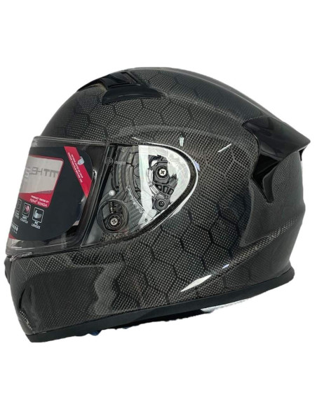 MT HELMETS Casco Integral OUTLET KRE E Carbono Negro Talla M