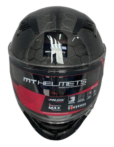 MT HELMETS Casco Integral OUTLET KRE E Carbono Negro Talla M