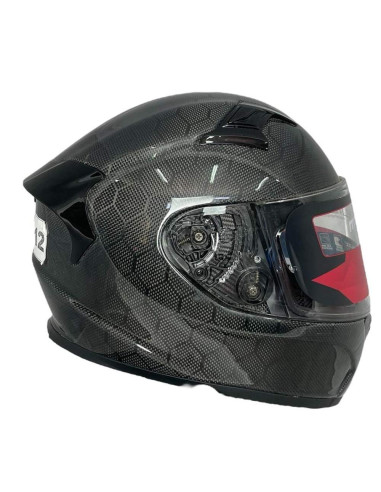 MT HELMETS Casco Integral OUTLET KRE E Carbono Negro Talla M