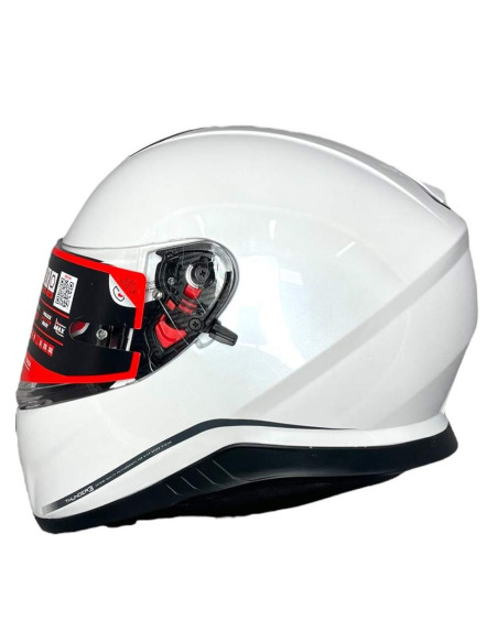 MT HELMETS Casco Integral de OUTLET THUNDER 3 Blanco Brillo Talla L (Defecto en pintura)