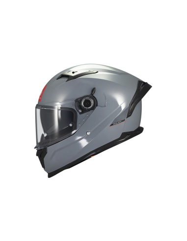 MT HELMETS Casco Integral BRAKER SV SOLID A12 Gris Brillo