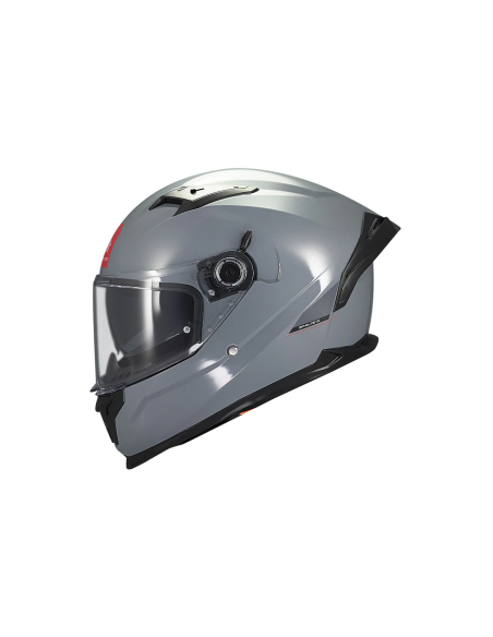 MT HELMETS Casco Integral BRAKER SV SOLID A12 Gris Brillo