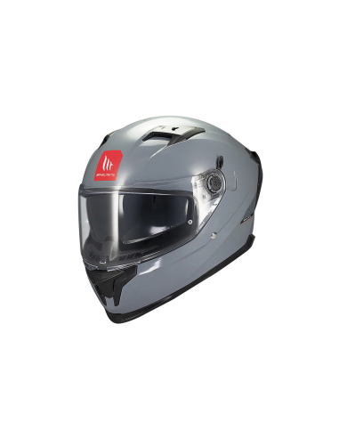 MT HELMETS Casco Integral BRAKER SV SOLID A12 Gris Brillo