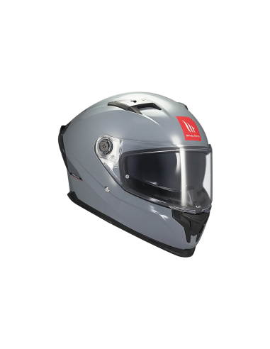 MT HELMETS Casco Integral BRAKER SV SOLID A12 Gris Brillo