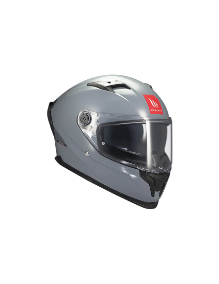 MT HELMETS Casco Integral BRAKER SV SOLID A12 Gris Brillo