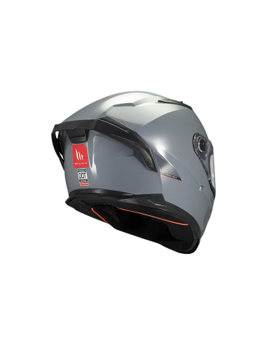 MT HELMETS Casco Integral BRAKER SV SOLID A12 Gris Brillo