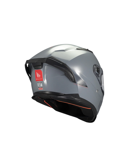 MT HELMETS Casco Integral BRAKER SV SOLID A12 Gris Brillo